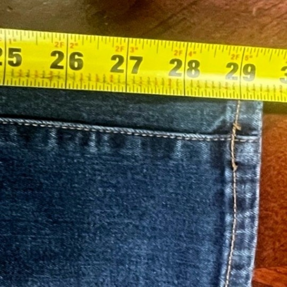 Banana Republic New Perfect Skinny Jeans Womens 27 Dark Wash Denim Belt Flaw GUC - Picture 8 of 10